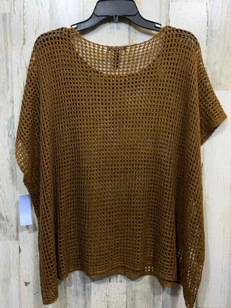 PRE-OWNED EILEEN BROWN OPEN-KNIT TUNIC SWEATER
