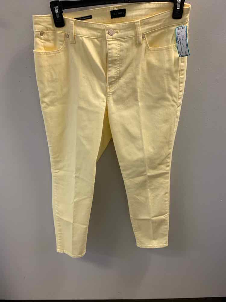 Size 12P TALBOTS BOTTOMS LT YELLOW Pants