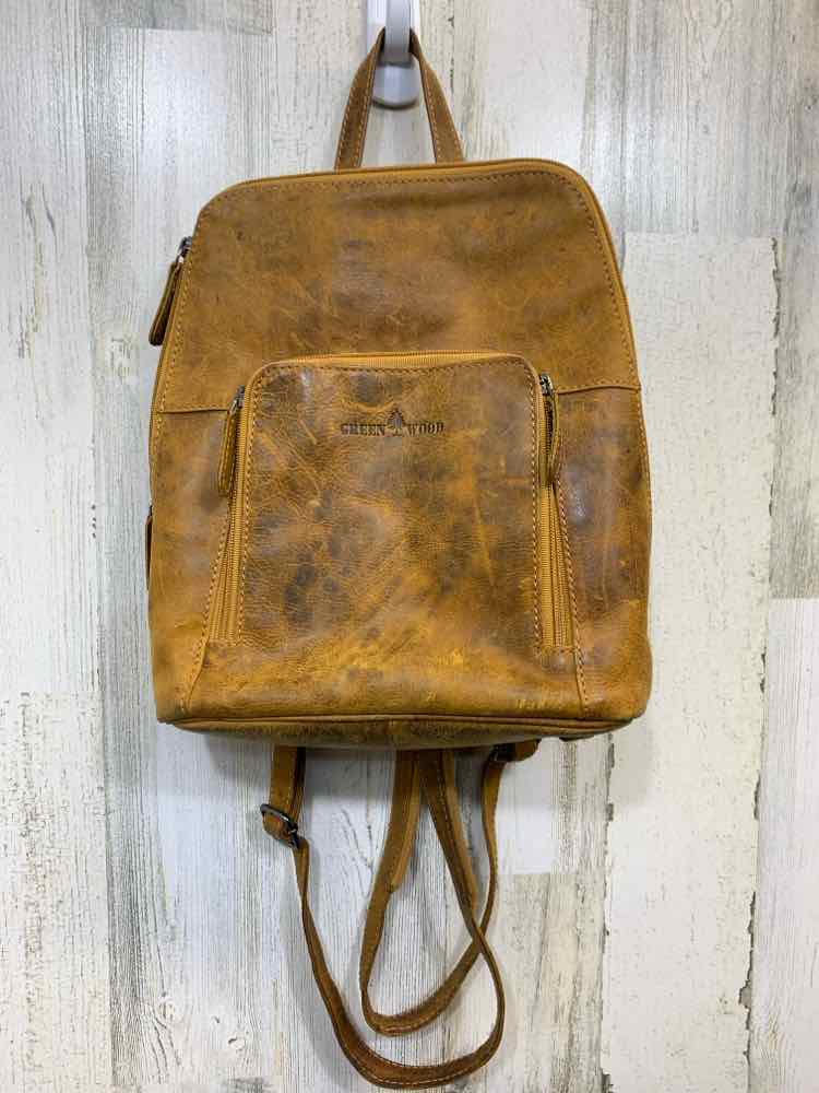 PRE-OWNED GREENWOOD CAMEL COLOR BACKPACK