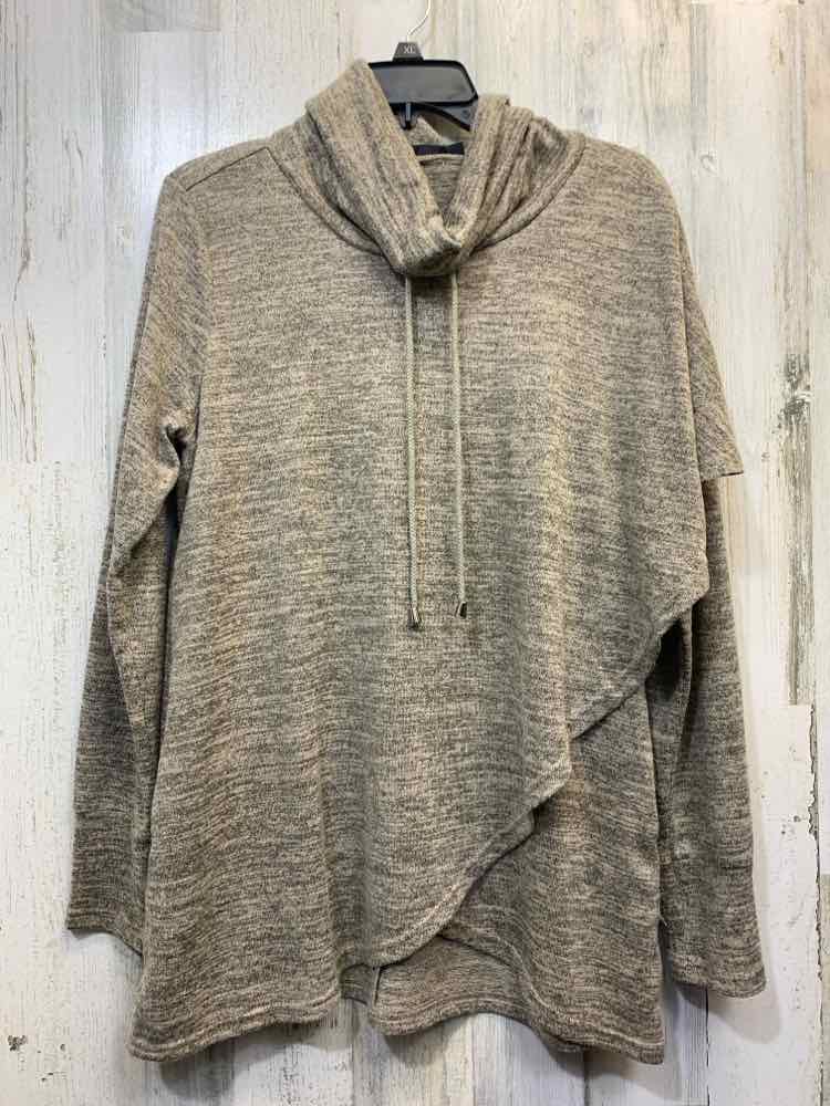 PRE-OWNED DOE & RAE Tops Size M Brown HOODIE Sweater/BROWN SWEATER HOODIE. LONG