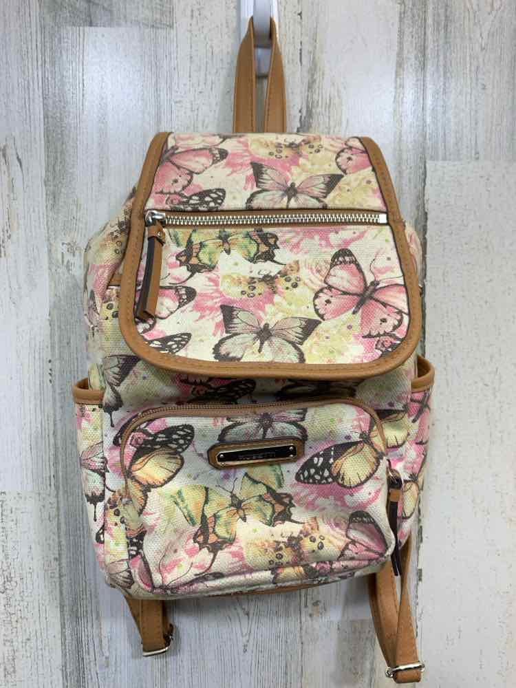PRE-OWNED ROSETTI BGE/PNK  BUTTERFLIES BACKPACK
