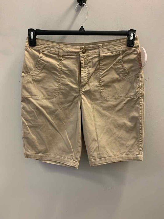 Size 12 CROFT & BARROW BOTTOMS Khaki BERMUDA Shorts