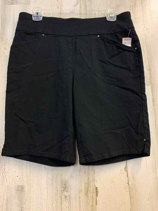 PRE-OWNED Size 8 INC BOTTOMS BLK Solid BERMUDA Shorts/BLACK BERMUDA SHORTS W/ 2