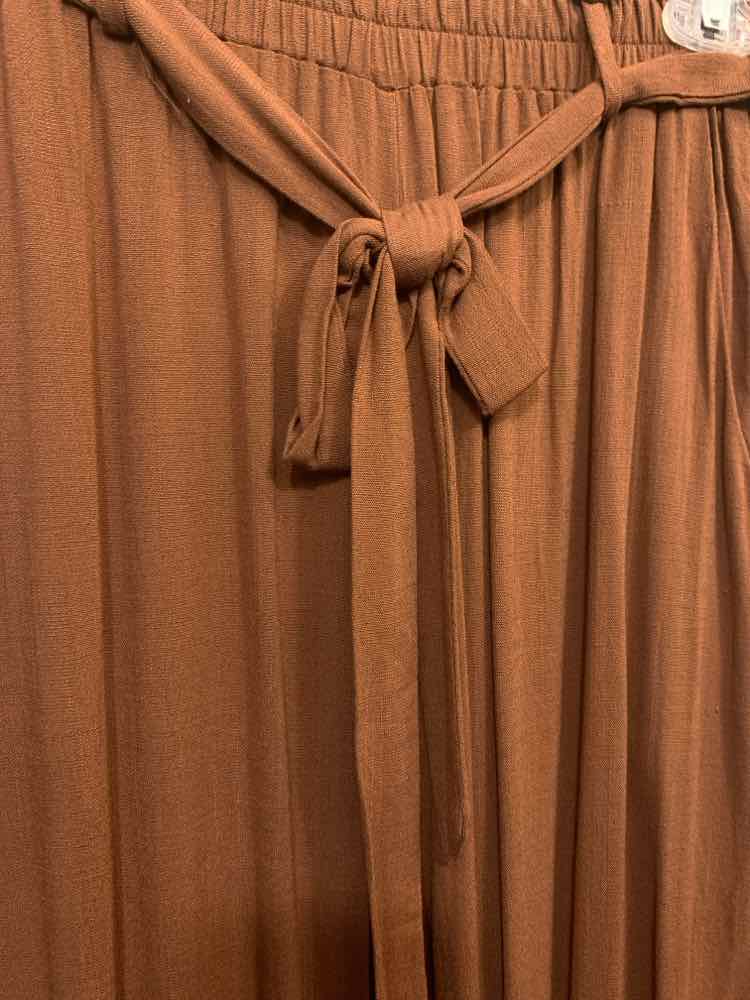 PRE-OWNED Size S LULAROE BOTTOMS RUST Solid WIDE LEG Pants