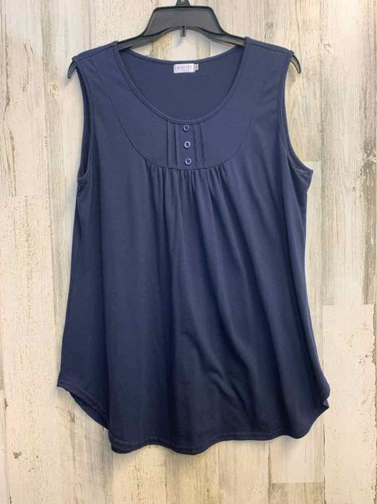 PRE-OWNED HALIFE Tops Size XL Navy Solid TANK TOP Tank Top/NAVY COLORED TANK TOP