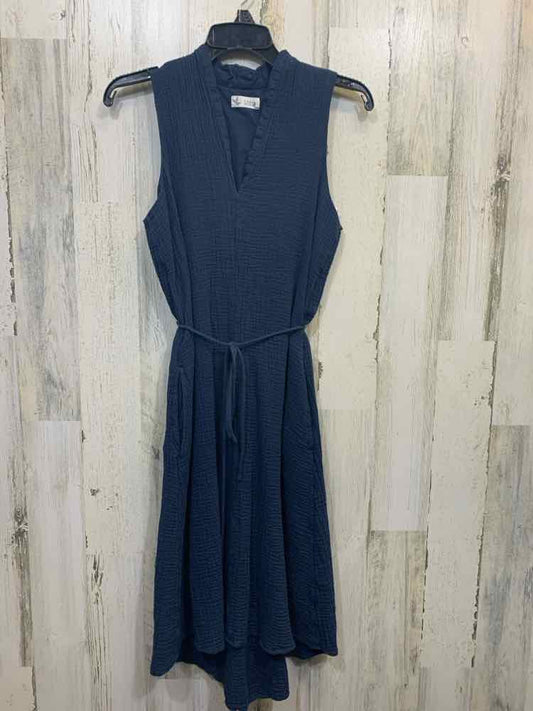 PRE-OWNED CARVE DESIGNS Dresses and Skirts Size 2 Blue SLEEVELESS Dress/V CUT NE