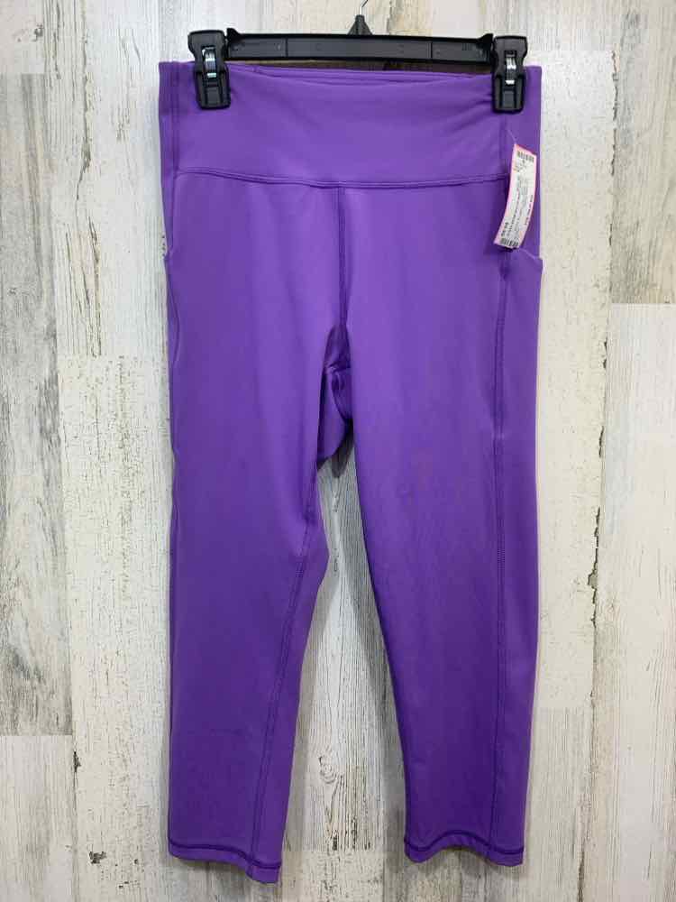 PRE-OWNED TEK GEAR BOTTOMS M Purple Solid CAPRI Activewear Bottom/PURPLE CAPRI A