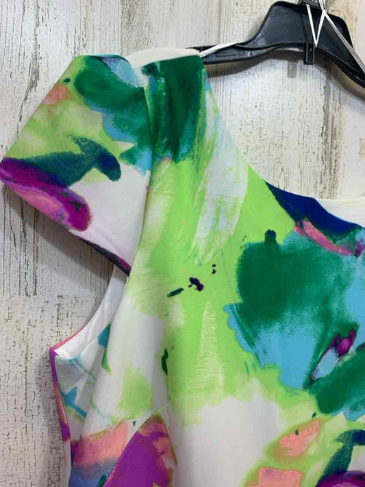 PRE-OWNED DONNA RICCO Dresses and Skirts Size 16 WATERCOLOR SHEATH Dress/SHEATH