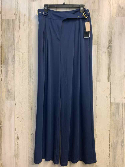 NWT Size 10 Ralph Lauren BOTTOMS Navy Solid A-LINE Pants/NAVY BUISNESS PANTS BY