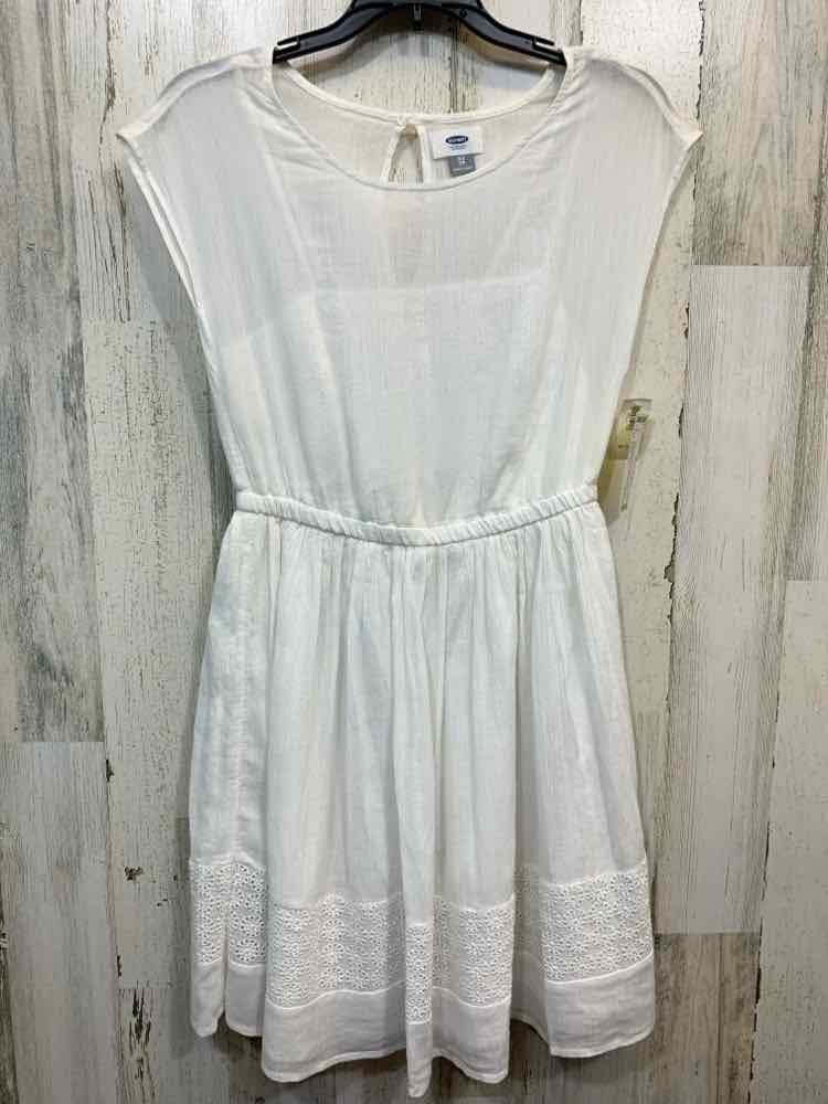 NWT OLD NAVY Dresses and Skirts Size XS White SLEEVELESS/EYELET BAND Dress