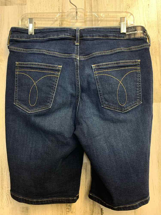 PRE-OWNED Size 12 CALVIN KLEIN BOTTOMS Blue Shorts
