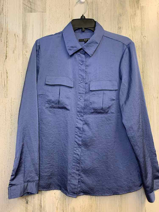 MNG Tops Size 10 SMOKE BLUE LONG SLEEVES Shirt