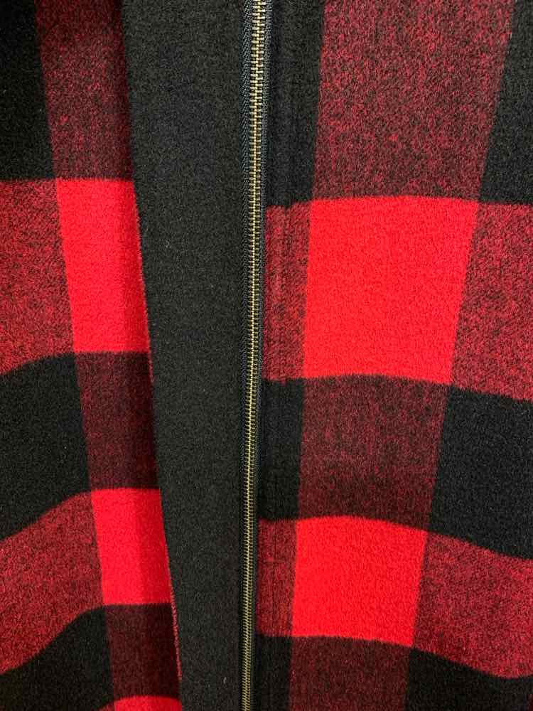 PRE-OWNED TALBOTS JACKETS / COATS Size XL BLK/RED Checkered LONG SLEEVE Jacket