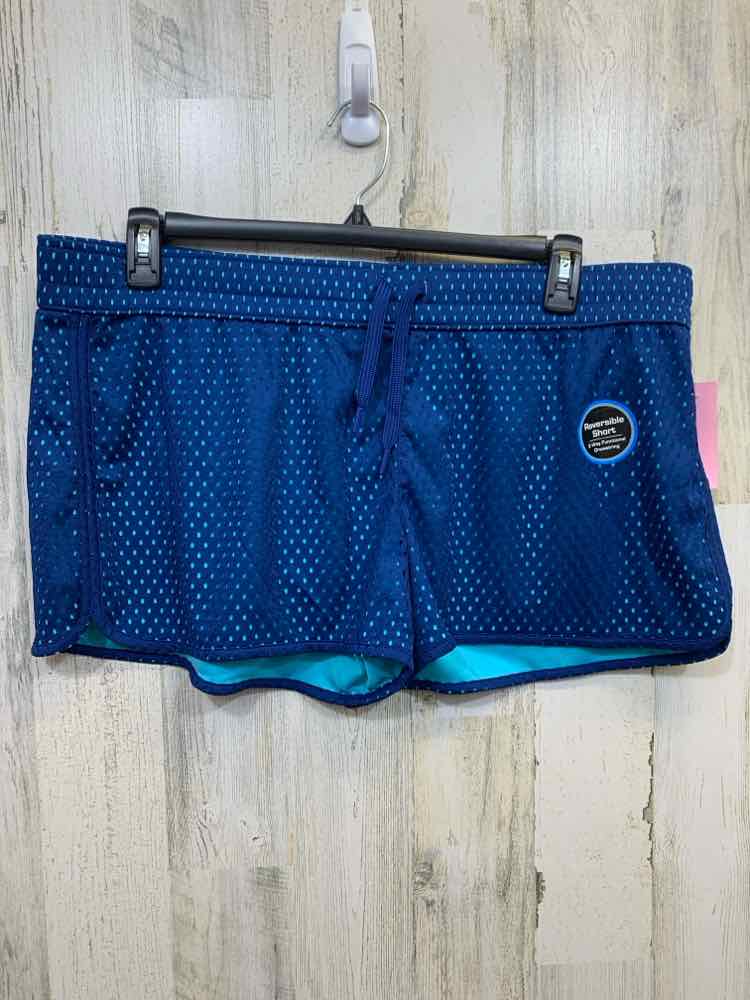 NWT ATHLETIC Activewear XL BLUE/TEAL MESH SHORTS Activewear Bottom/BLUE/TEAL MES