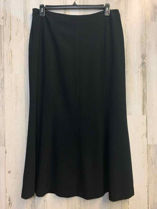 PRE-OWNED JONES NEW YORK Dresses and Skirts Size 14 Black Solid A-LINE Skirt/BLA