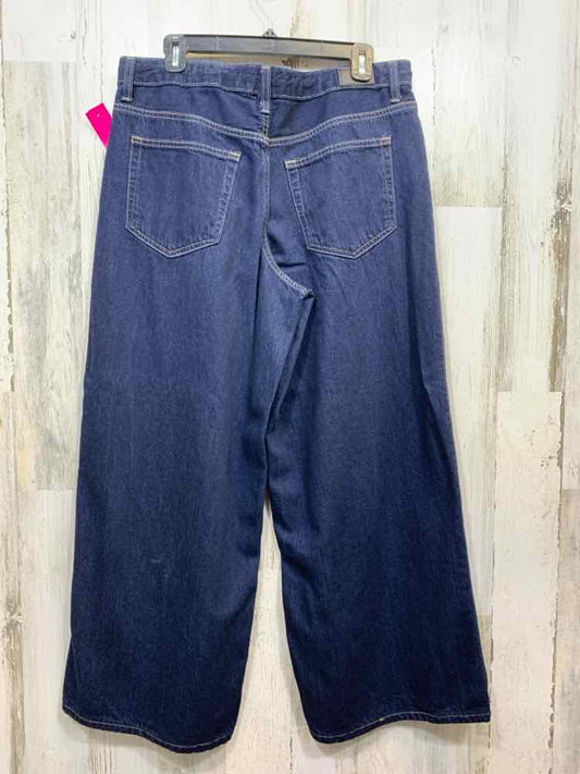 PRE-OWNED SCOOP Size 8 BOTTOMS Navy WIDE LEG Jeans