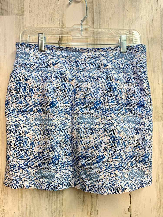 PRE-OWNED NEW DIRECTION Dresses and Skirts Size 10 BLU/WHITE PATTERN SKORT Skirt