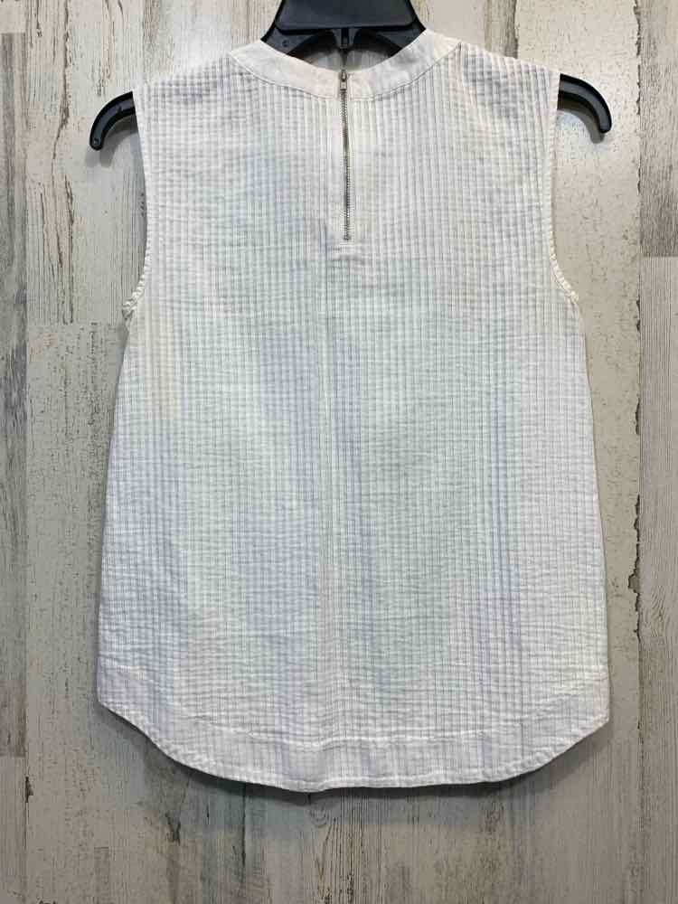 PRE-OWNED J CREW Tops Size 00 White SLEEVELESS Blouse