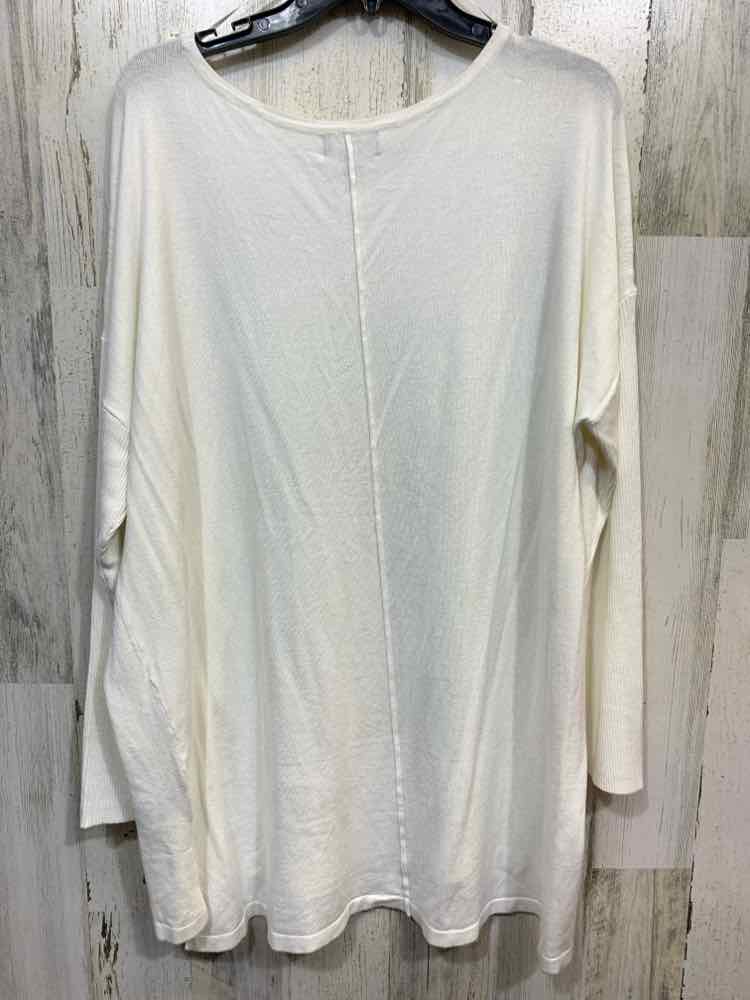 NWT STYLE & CO Size 2X Tops Cream 3/4 SLEEVE Shirt