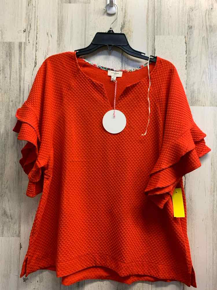 NWT UMGEE Tops Size M Red Solid BELL SLEEVES Blouse