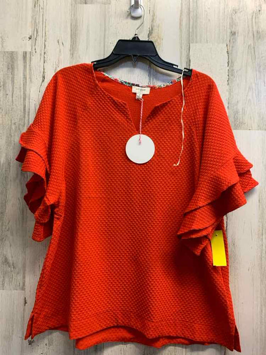 NWT UMGEE Tops Size M Red Solid BELL SLEEVES Blouse
