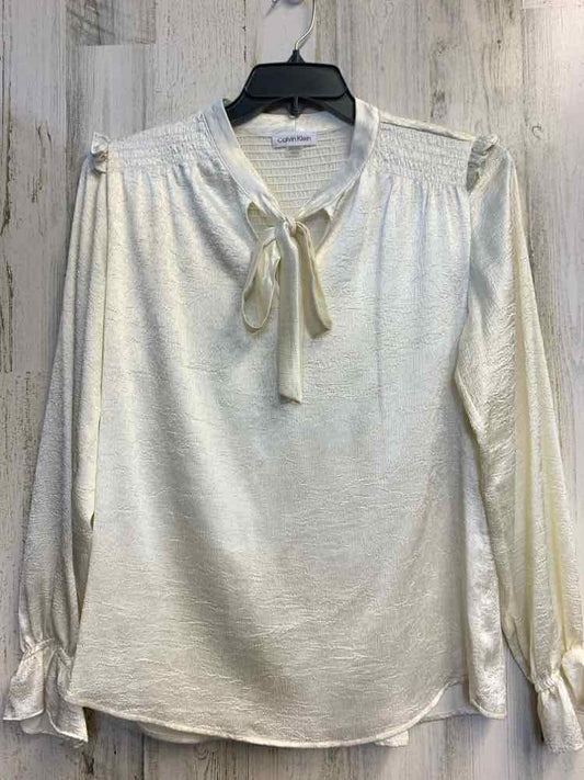 NWT CALVIN KLEIN Tops Size M Ivory LONG SLEEVES TOP