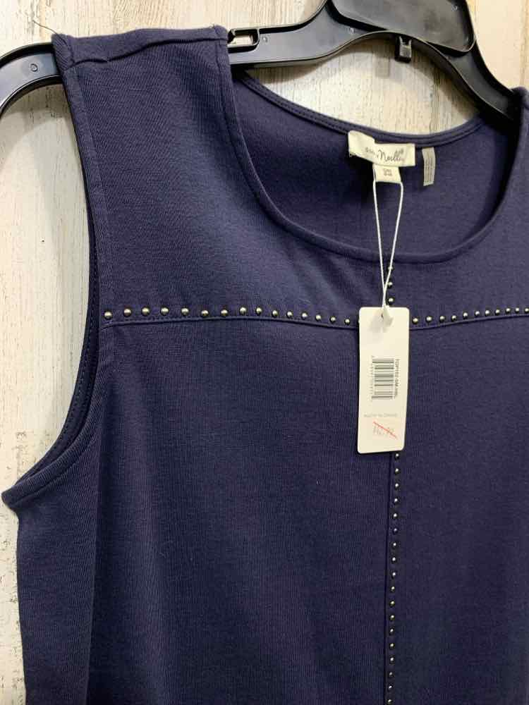 NWT SIMPLY NOELLE Tops Size S/M Solid SLEEVELESS Blouse