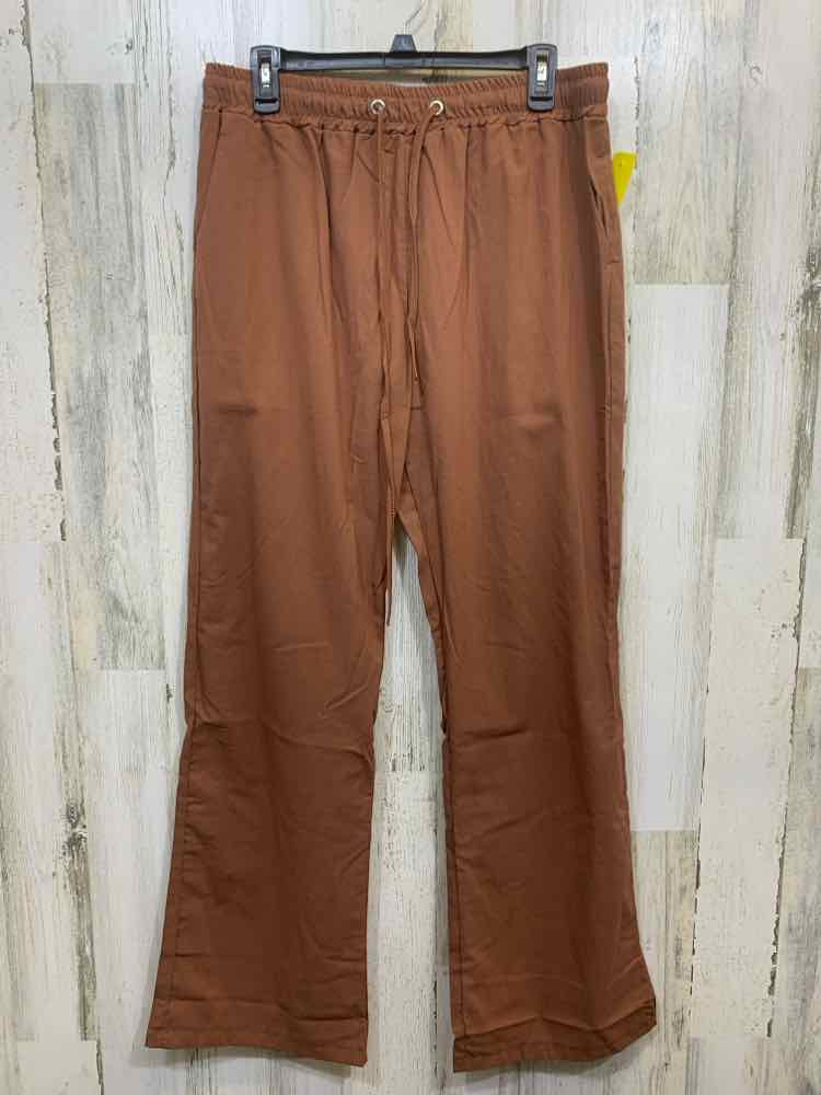 PRE-OWNED Size XL Brown Solid BOOT CUT Pants/BROWN BOOT-CUP PANTS