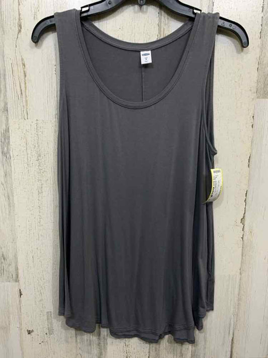 PRE-OWNED OLD NAVY Tops Size M GRAY  RIBBED/ SCOOP NECKLINE Tank Top