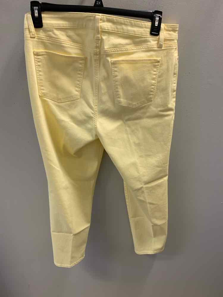 Size 12P TALBOTS BOTTOMS LT YELLOW Pants