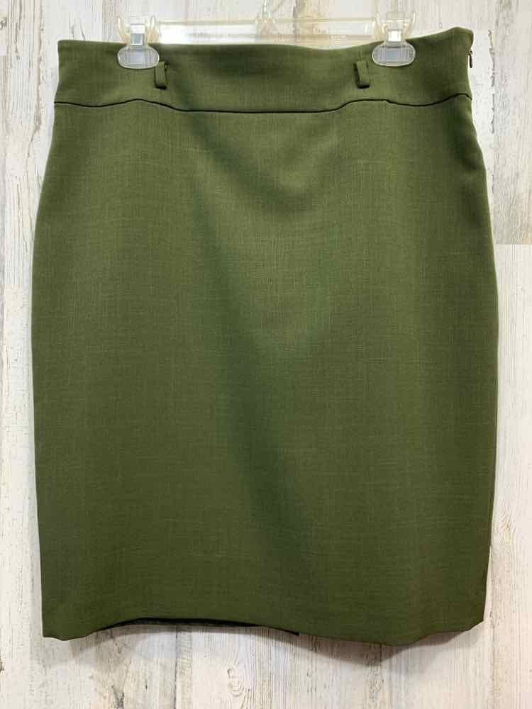 PRE-OWNED EVAN PICONE BOTTOMS Size 10 OLIVE GREEN PENCIL Skirt