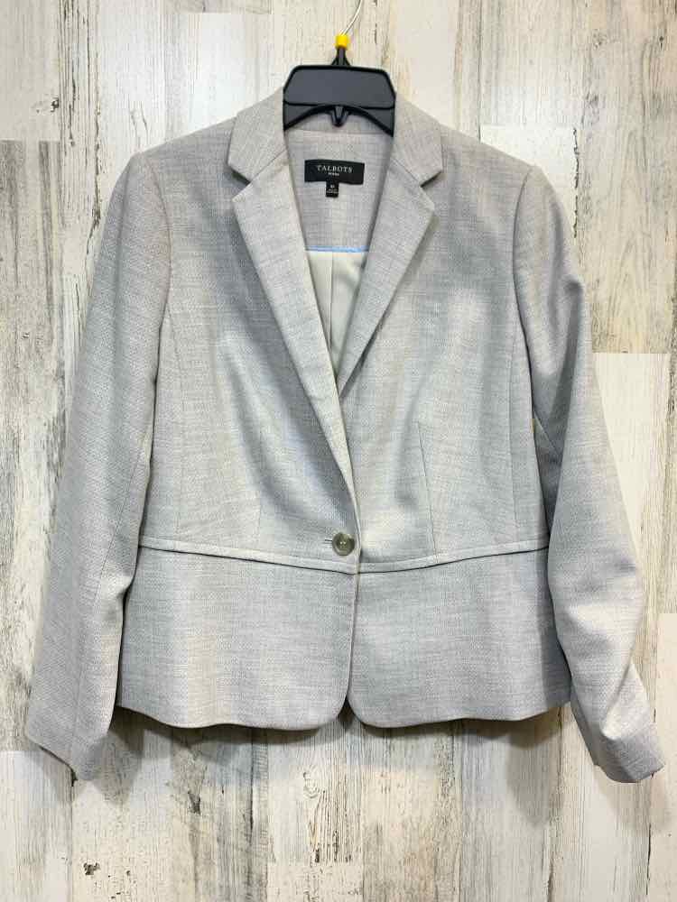 PRE-OWNED TALBOTS JACKETS / COATS Size 8P LIGHT GRAY BLAZER Blazer/LIGHT GRAY BL