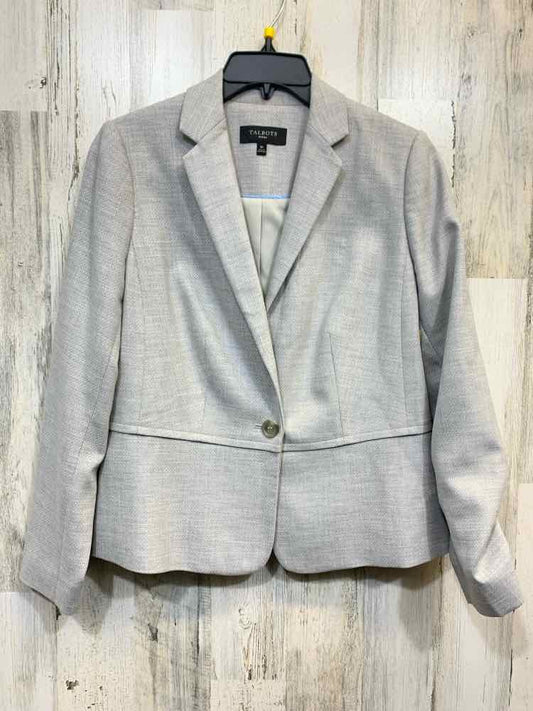 PRE-OWNED TALBOTS JACKETS / COATS Size 8P LIGHT GRAY BLAZER Blazer/LIGHT GRAY BL