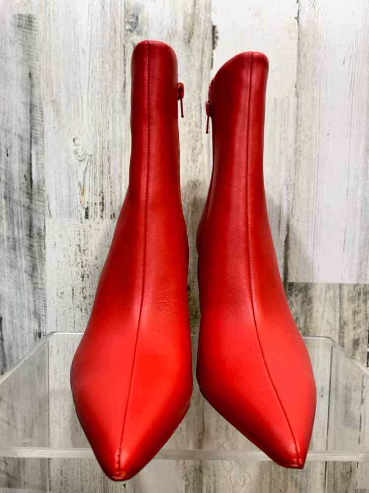 NWT STEVE MADDEN SHOES Shoe Size 8 Red Leather Boots