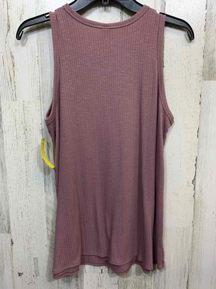 PRE-OWNED OLD NAVY Tops Size S MAUVE RIBBED/ SCOOP NECKLINE Tank Top