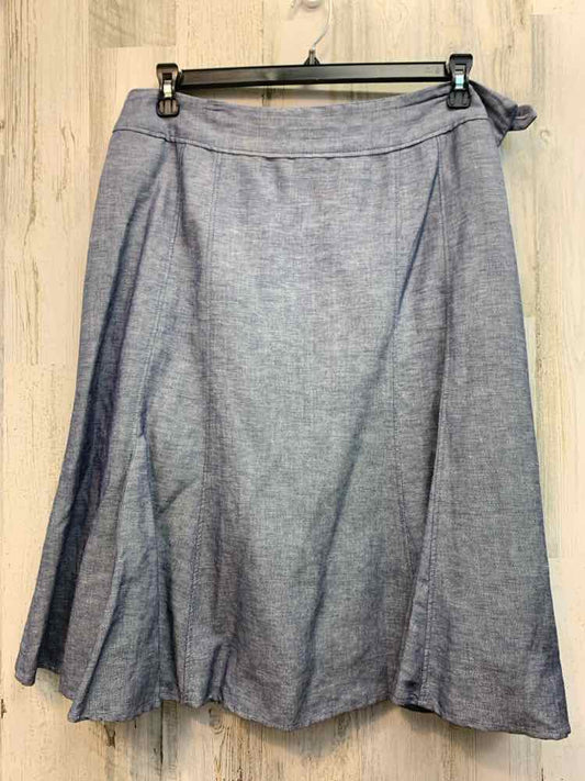 COLDWATER CREEK Dresses and Skirts Size L Blue Chambray A-LINE Skirt