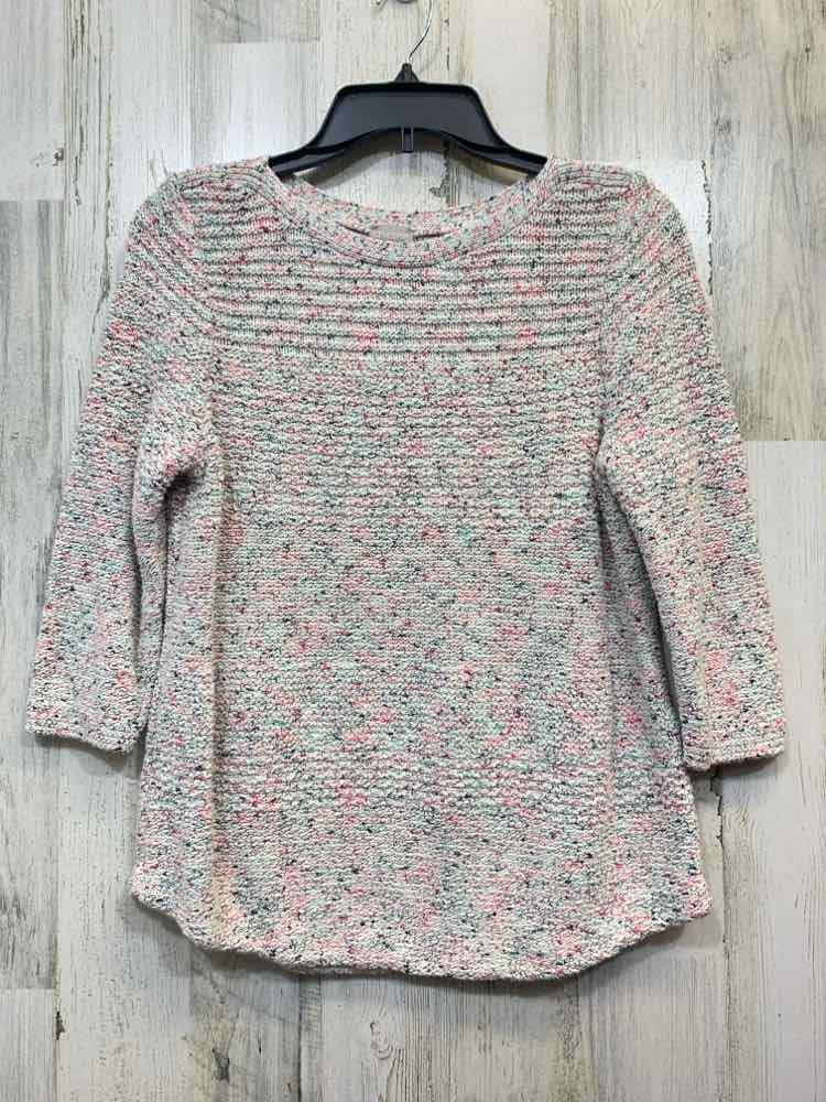 PRE-OWNED CHICO'S Tops Size 1 Cream 3/4 LENGTH Sweater