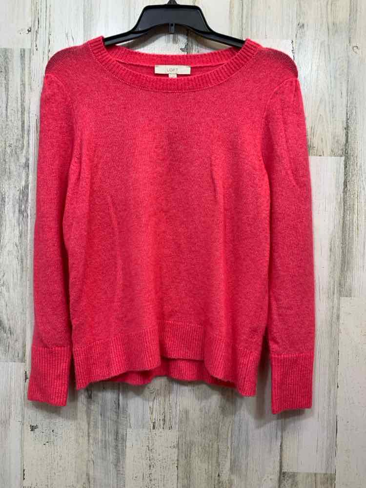 PRE-OWNED LOFT Tops Size L BRIGHT PINK SWEATER Sweater/BRIGHT PINK SWEATER