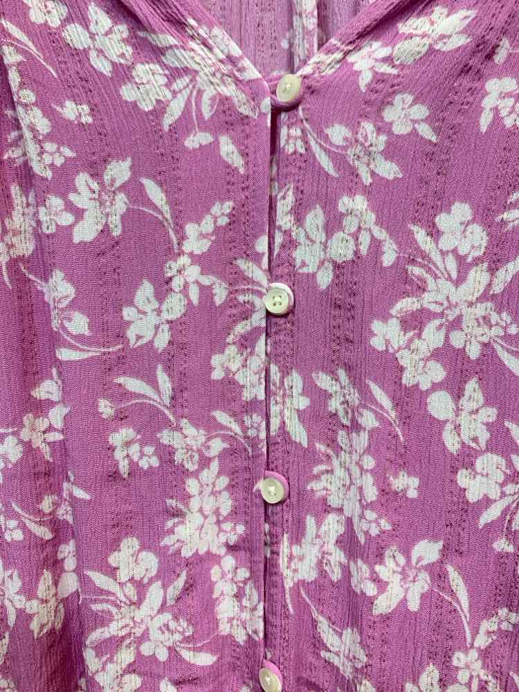 NWT STYLE & CO Tops Size 3X PNK/WHT Floral 3/4 SLEEVE Blouse