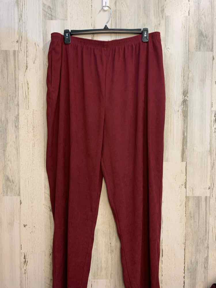 NWT Size 22W NIKKI PLUS SIZES WINE STRAIGHT Pants