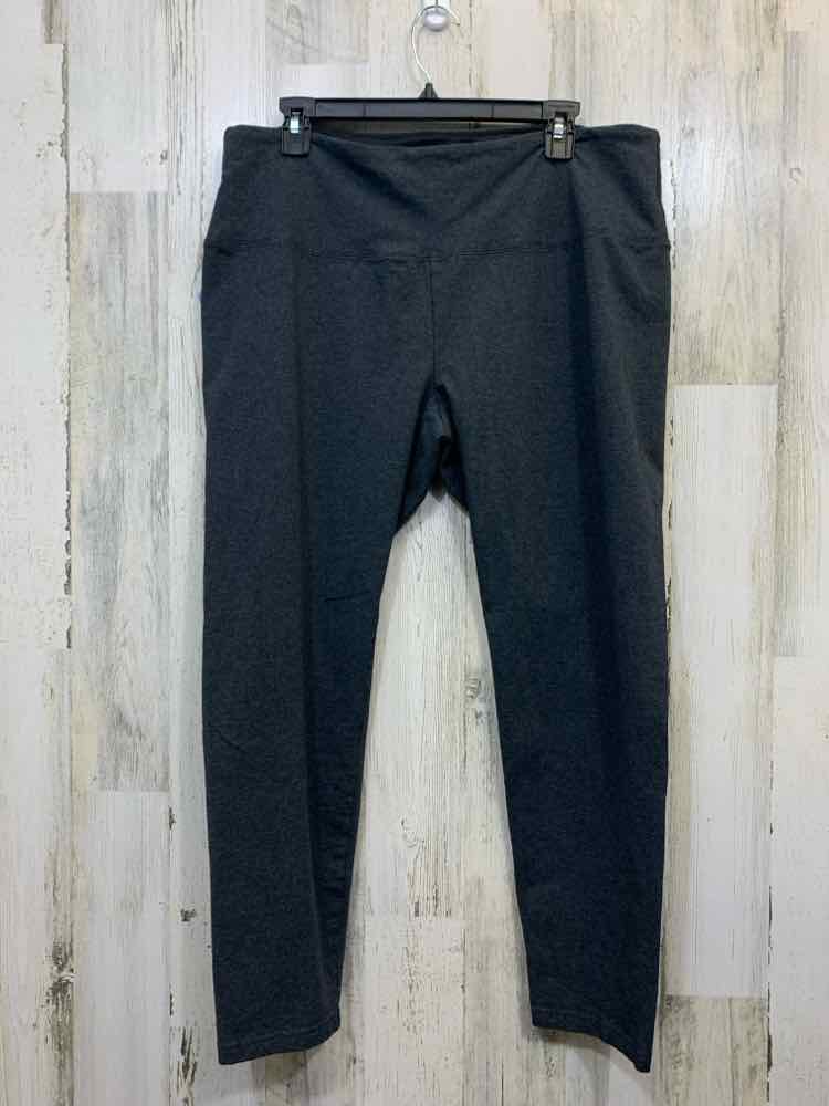 Size 1X INTRO LOVE THE FIT PLUS SIZES Gray LEGGINGS LEGGINGS