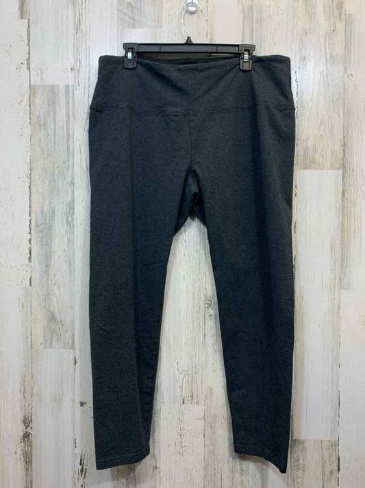 Size 1X INTRO LOVE THE FIT PLUS SIZES Gray LEGGINGS LEGGINGS