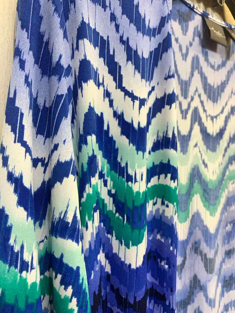 PRE-OWNED TRAVELERS BY CHICO'S/3/4 SLEEVE STRETCH TUNIC-LENGTH CARDIGAN