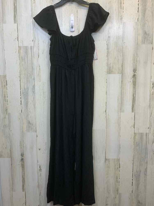 NWT Size 1X AND NOW THIS PLUS SIZES Black SWISS DOT SLEEVELESS/RUFFLE STR JUMPER