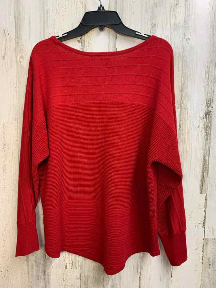 PRE-OWNED RAFAELLA Tops Size XL Red RIBBED LONG SLEEVES TOP