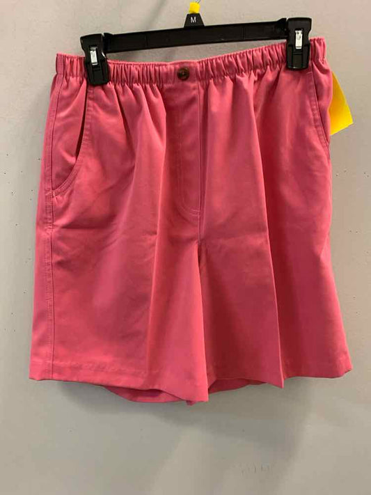 PRE-OWNED Size 10P KIM ROGERS BOTTOMS Pink Polyester Shorts