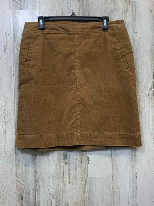 PRE-OWNED BANANA REPUBLIC Dresses and Skirts Size 10 Brown Corduroy Solid Skirt/