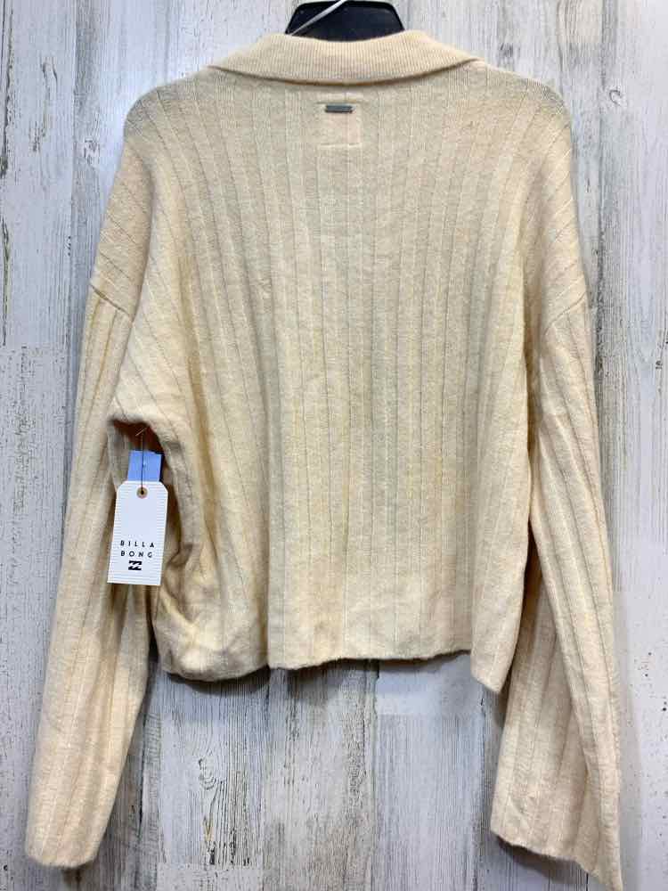 NWT BILLAONG Tops Size L Cream RIBBED SWEATER Sweater