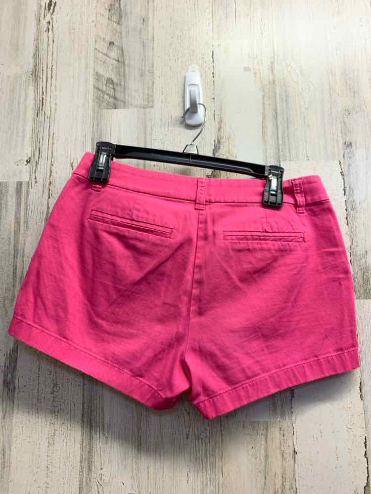 PRE-OWNED Size 4 J CREW Pink Solid Shorts/HOOK CLOSURE 2 FRONT POCKETS