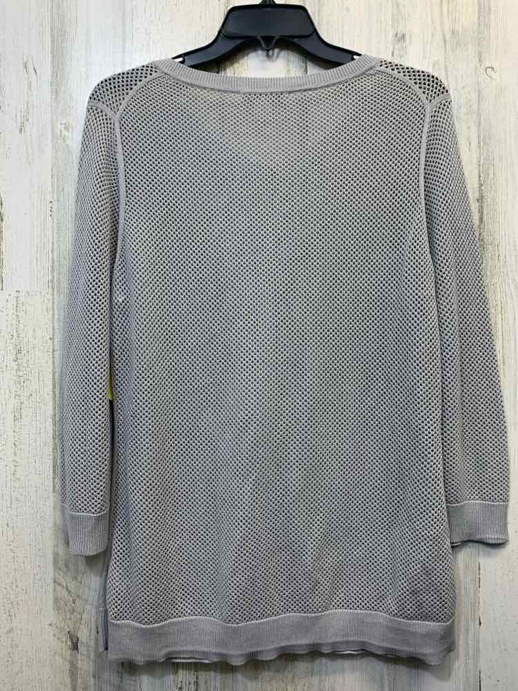 COLDWATER CREEK Tops Size L Gray MESH CARDIGAN Cardigan